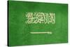 Grunge Sovereign State Flag Of Country Of Saudi Arabia In Official Colors-Speedfighter-Stretched Canvas