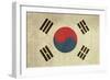 Grunge Sovereign State Flag Of Country Of South Korea In Official Colors-Speedfighter-Framed Premium Giclee Print