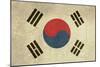 Grunge Sovereign State Flag Of Country Of South Korea In Official Colors-Speedfighter-Mounted Premium Giclee Print