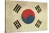 Grunge Sovereign State Flag Of Country Of South Korea In Official Colors-Speedfighter-Stretched Canvas