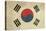 Grunge Sovereign State Flag Of Country Of South Korea In Official Colors-Speedfighter-Stretched Canvas