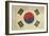 Grunge Sovereign State Flag Of Country Of South Korea In Official Colors-Speedfighter-Framed Art Print