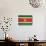 Grunge Sovereign State Flag Of Country Of Suriname In Official Colors-Speedfighter-Stretched Canvas displayed on a wall