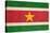 Grunge Sovereign State Flag Of Country Of Suriname In Official Colors-Speedfighter-Stretched Canvas