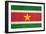 Grunge Sovereign State Flag Of Country Of Suriname In Official Colors-Speedfighter-Framed Art Print