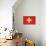 Grunge Sovereign State Flag Of Country Of Switzerland In Official Colors. F-Speedfighter-Art Print displayed on a wall