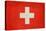 Grunge Sovereign State Flag Of Country Of Switzerland In Official Colors. F-Speedfighter-Stretched Canvas