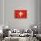 Grunge Sovereign State Flag Of Country Of Switzerland In Official Colors. F-Speedfighter-Art Print displayed on a wall