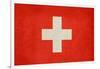 Grunge Sovereign State Flag Of Country Of Switzerland In Official Colors. F-Speedfighter-Framed Art Print