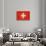 Grunge Sovereign State Flag Of Country Of Switzerland In Official Colors. F-Speedfighter-Stretched Canvas displayed on a wall