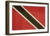 Grunge Sovereign State Flag Of Country Of Trinidad And Tobago In Official Colors-Speedfighter-Framed Art Print