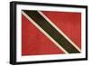 Grunge Sovereign State Flag Of Country Of Trinidad And Tobago In Official Colors-Speedfighter-Framed Art Print