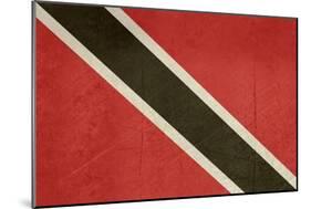 Grunge Sovereign State Flag Of Country Of Trinidad And Tobago In Official Colors-Speedfighter-Mounted Art Print