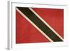 Grunge Sovereign State Flag Of Country Of Trinidad And Tobago In Official Colors-Speedfighter-Framed Art Print