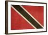 Grunge Sovereign State Flag Of Country Of Trinidad And Tobago In Official Colors-Speedfighter-Framed Art Print