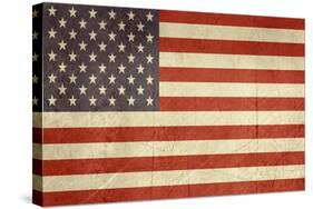 Grunge Sovereign State Flag Of Country Of United States Of America In Official Colors-Speedfighter-Stretched Canvas