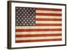 Grunge Sovereign State Flag Of Country Of United States Of America In Official Colors-Speedfighter-Framed Art Print