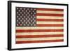 Grunge Sovereign State Flag Of Country Of United States Of America In Official Colors-Speedfighter-Framed Art Print