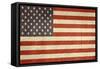Grunge Sovereign State Flag Of Country Of United States Of America In Official Colors-Speedfighter-Framed Stretched Canvas