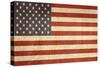 Grunge Sovereign State Flag Of Country Of United States Of America In Official Colors-Speedfighter-Stretched Canvas