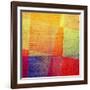 Grunge Texture Used as Background-iulias-Framed Art Print