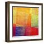 Grunge Texture Used as Background-iulias-Framed Art Print