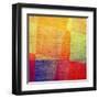 Grunge Texture Used as Background-iulias-Framed Art Print