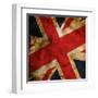 Grunge Uk Flag-Graphic Design Resources-Framed Art Print