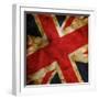 Grunge Uk Flag-Graphic Design Resources-Framed Art Print