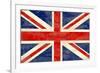 Grunge UK Flag-bonathos-Framed Art Print