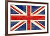 Grunge UK Flag-bonathos-Framed Art Print