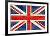 Grunge UK Flag-bonathos-Framed Art Print