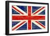 Grunge UK Flag-bonathos-Framed Art Print