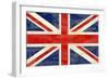 Grunge UK Flag-bonathos-Framed Art Print