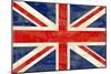 Grunge UK Flag-bonathos-Mounted Art Print