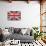 Grunge UK Flag-bonathos-Art Print displayed on a wall