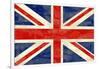 Grunge UK Flag-bonathos-Framed Art Print