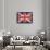 Grunge UK Flag-bonathos-Framed Art Print displayed on a wall