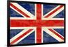 Grunge UK Flag-bonathos-Framed Art Print