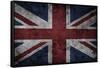 Grunge Uk National Flag-Spaxia-Framed Stretched Canvas