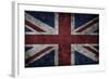 Grunge Uk National Flag-Spaxia-Framed Art Print