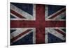 Grunge Uk National Flag-Spaxia-Framed Art Print