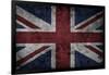 Grunge Uk National Flag-Spaxia-Framed Art Print