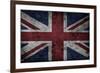 Grunge Uk National Flag-Spaxia-Framed Art Print