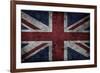 Grunge Uk National Flag-Spaxia-Framed Art Print