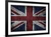 Grunge Uk National Flag-Spaxia-Framed Art Print