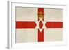 Grunge Ulster Flag Of Northern Ireland Illustration, Isolated On White Background-Speedfighter-Framed Art Print