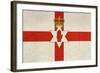 Grunge Ulster Flag Of Northern Ireland Illustration, Isolated On White Background-Speedfighter-Framed Art Print