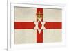 Grunge Ulster Flag Of Northern Ireland Illustration, Isolated On White Background-Speedfighter-Framed Art Print