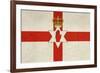 Grunge Ulster Flag Of Northern Ireland Illustration, Isolated On White Background-Speedfighter-Framed Art Print